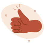 picture of thumbs up as people help with an unplanned pregnancy