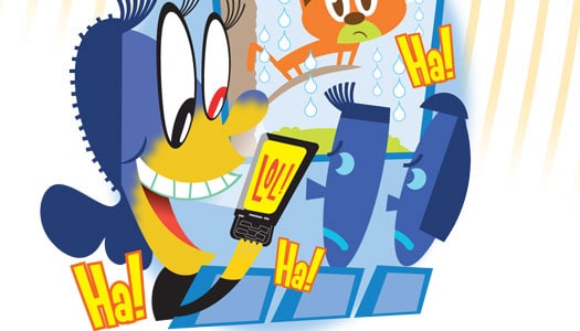 Illustration of family using the Communicator Rater
